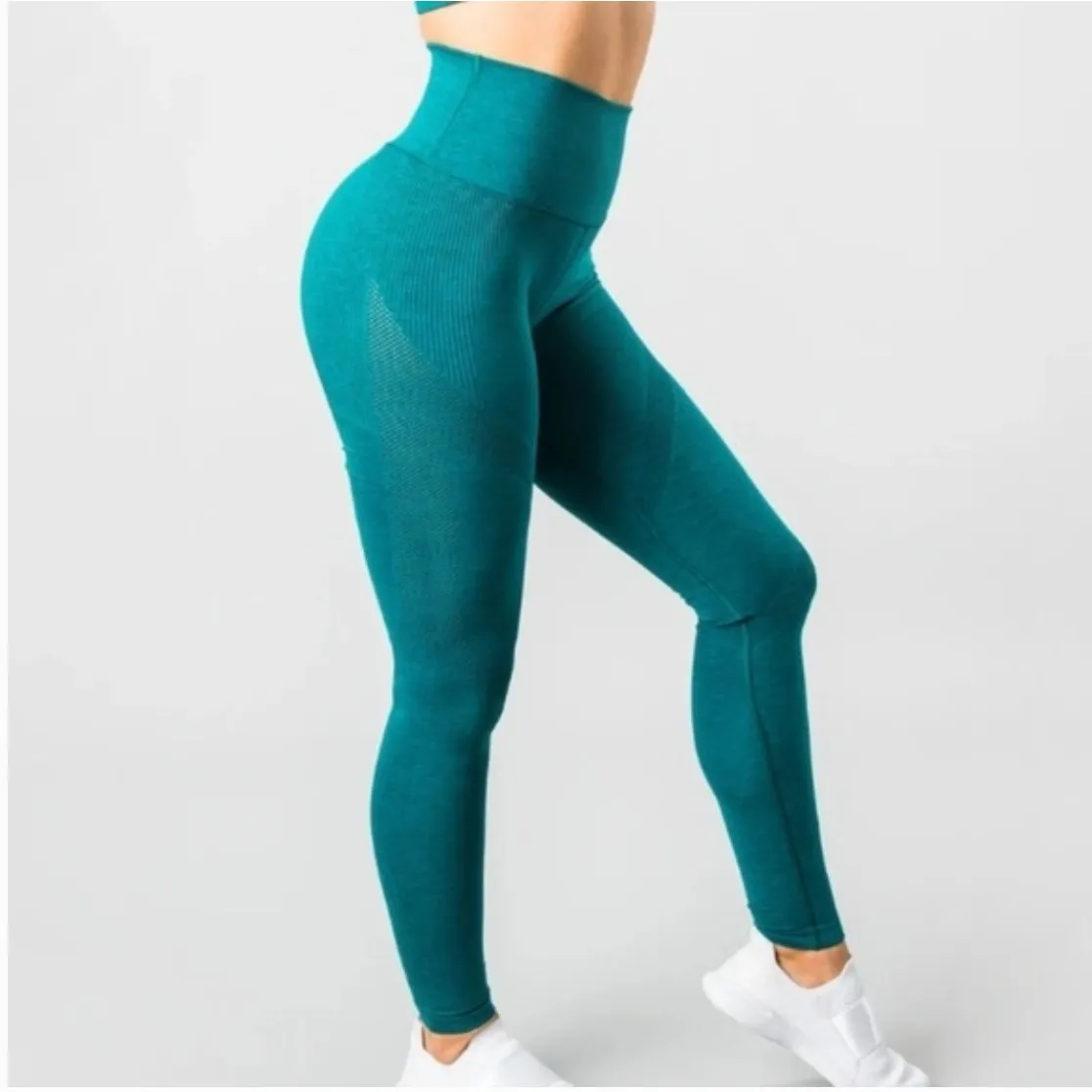 ALPHALETE‎ Aero Teal Leggings Size S - Image 8