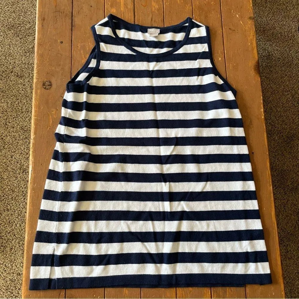 Chico's Zenergy Stripe Blocked Tunic - Image 2