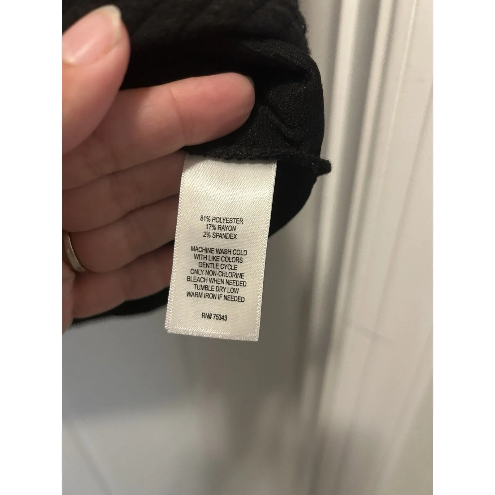 CYNTHIA ROWLEY BLACK QUILTED Knit Sheath DRESS WOMENS SIZE 12 City Modern Office - Image 4