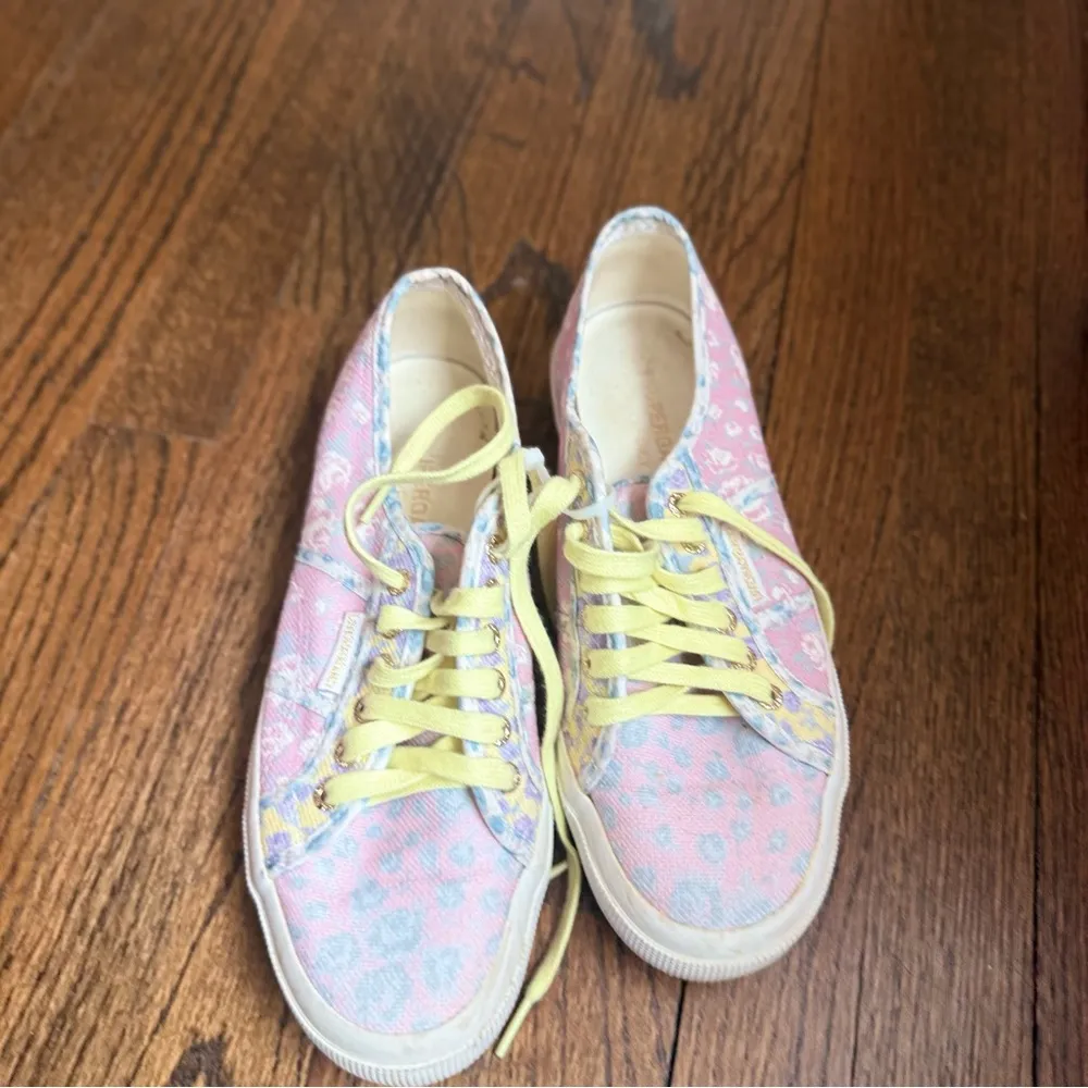 Love Shack Fancy By Superga  Floral sneakers In excellent Condition size 10 - Image 3