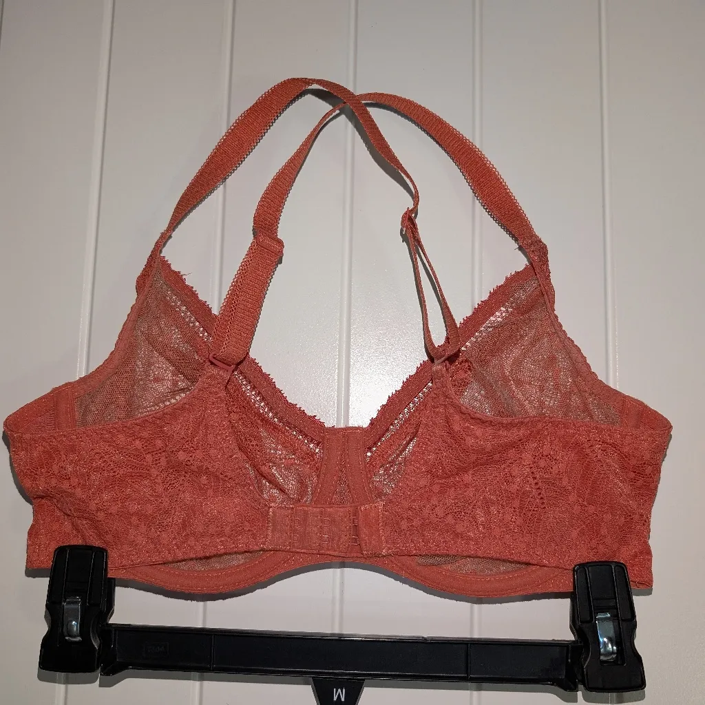 NWOT Simone Pérèle Comete Full Cup Unlined Lace Bra Lot Of 2 32E Navy/Coral Pink Size undefined - Image 6