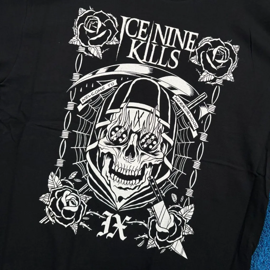 Ice Nine Kills “Welcome To Horrowood” Heavy Metal Band Graphic T-Shirt Size Extra Large - Image 4