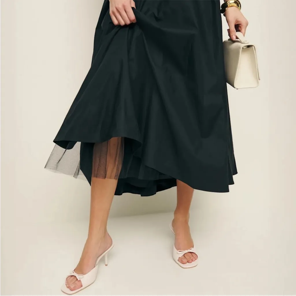 REFORMATION Clementine Heeled Mule Sandal - Image 3