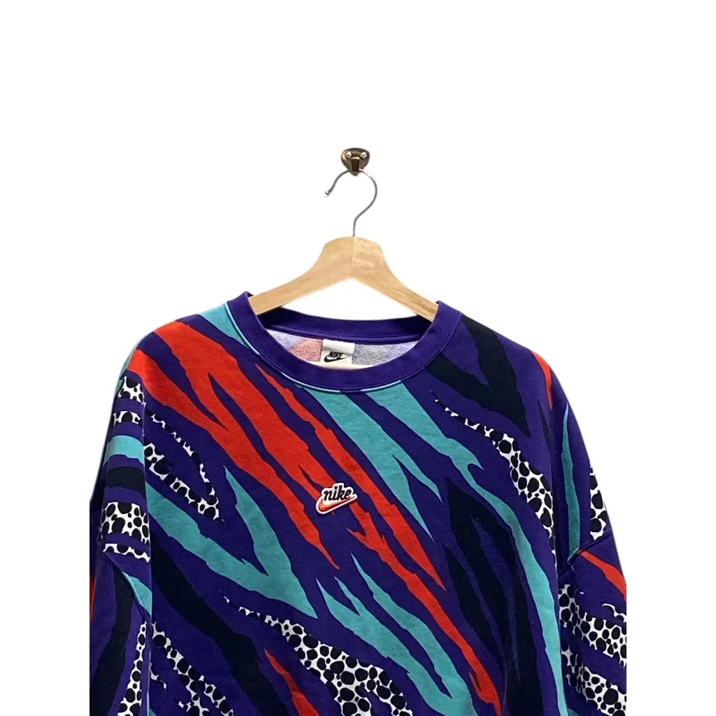 Nike Sportswear Airloom Fleece Sweatshirt Purple Size L - Image 6