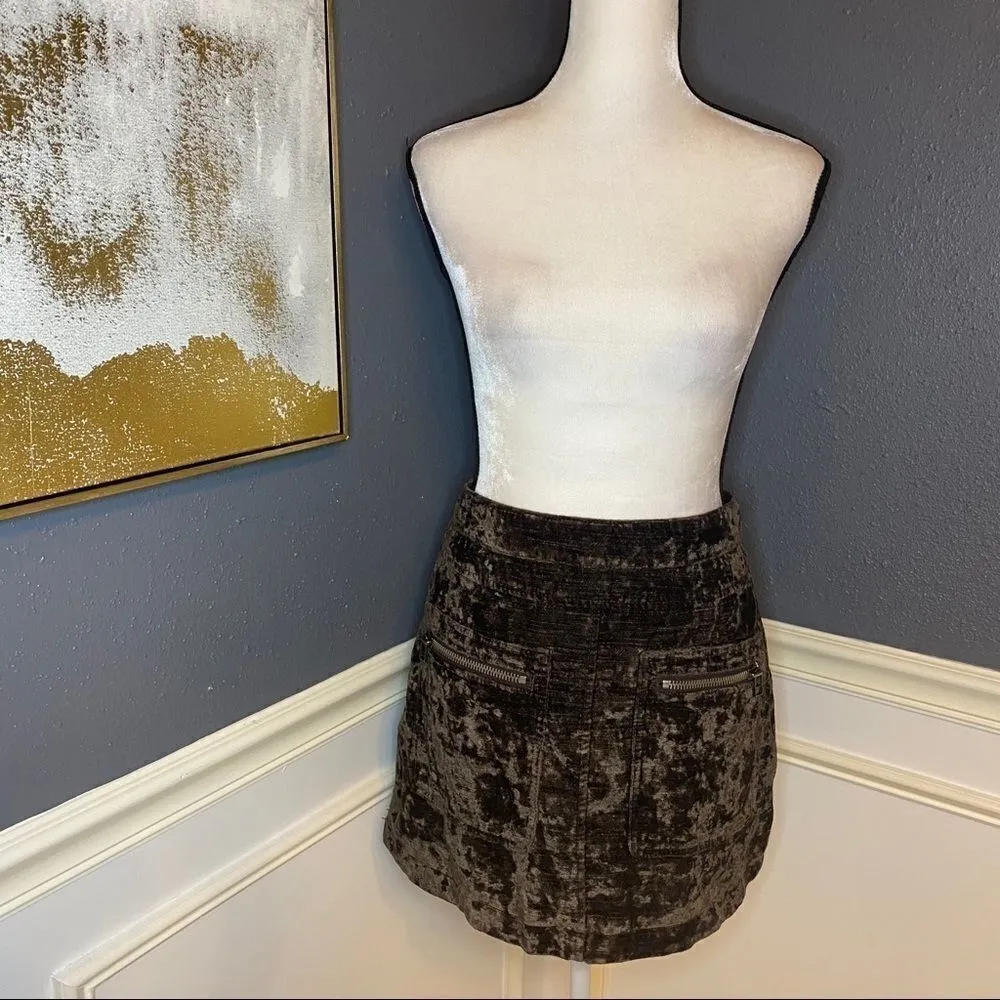 Free People Dust To Dust Velvet Skirt - Image 6