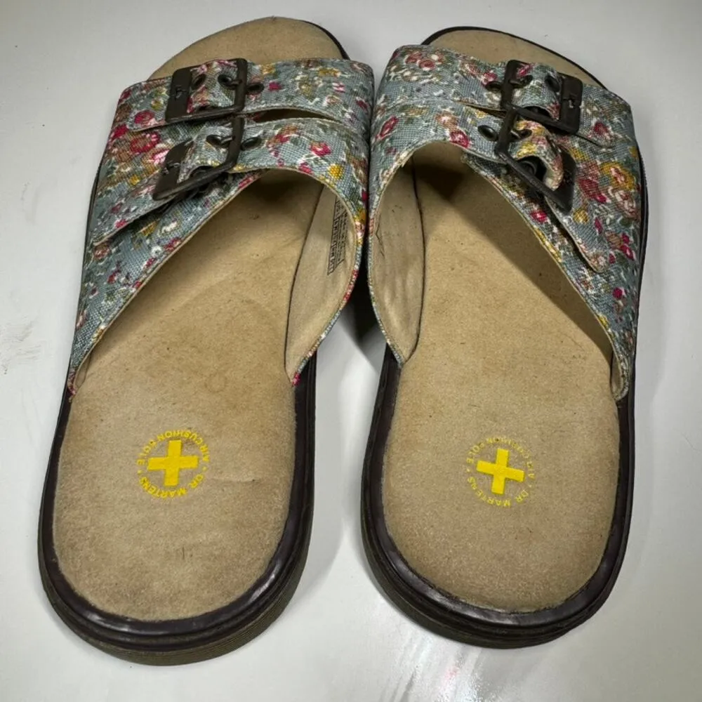 RARE SALES SAMPLE Dr. Martens Y2K Adalia Blue Meadow Sandals Womens Sz UK 4 US 6 - Image 4