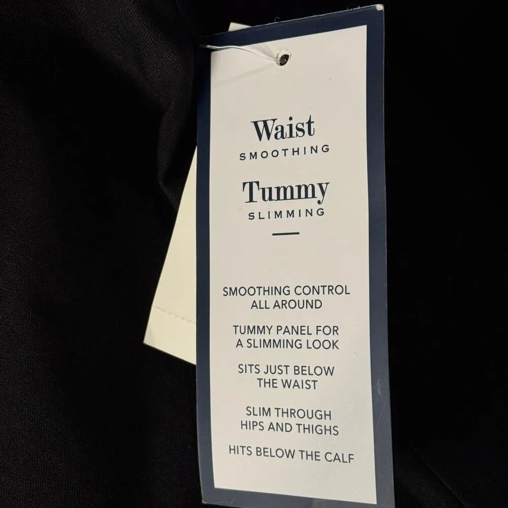 Charter Club SZ 6 Chelsea Capris Pants Flat Front Stretch Pull-On Slimming Black - Image 9