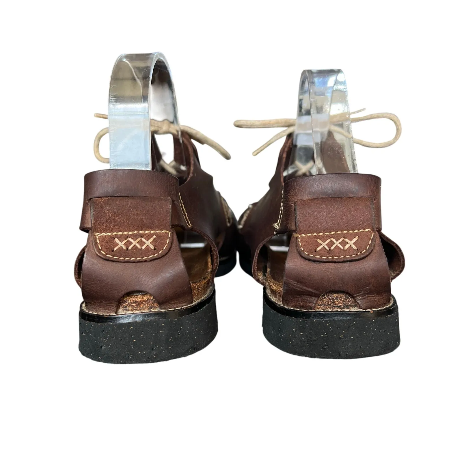 Naot Womens Venus Crazy Horse Brown Leather Sandals Size 11 US 42 EU - Image 5