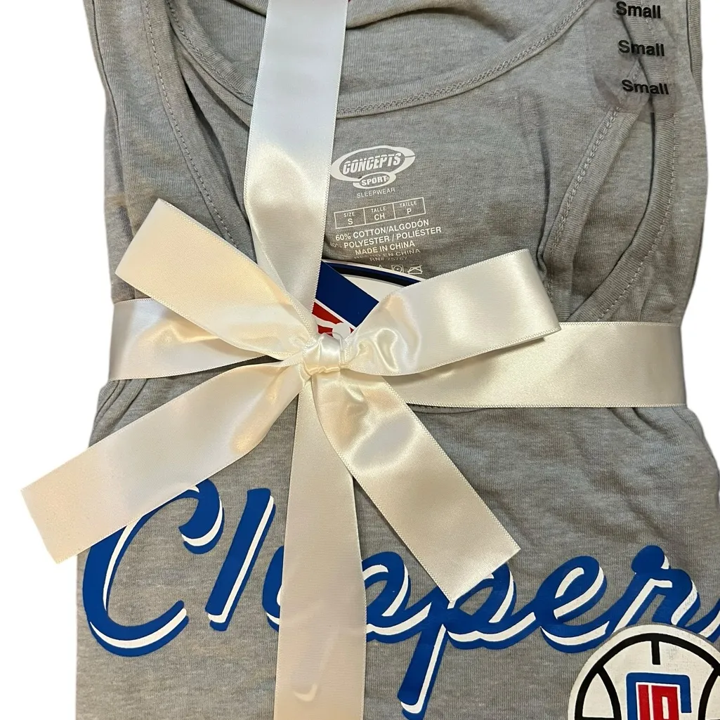 LOS ANGELES CLIPPERS NBA BASKETBALL PAJAMAS TANK AND PANT WOMEN’S SIZE SMALL - Image 2