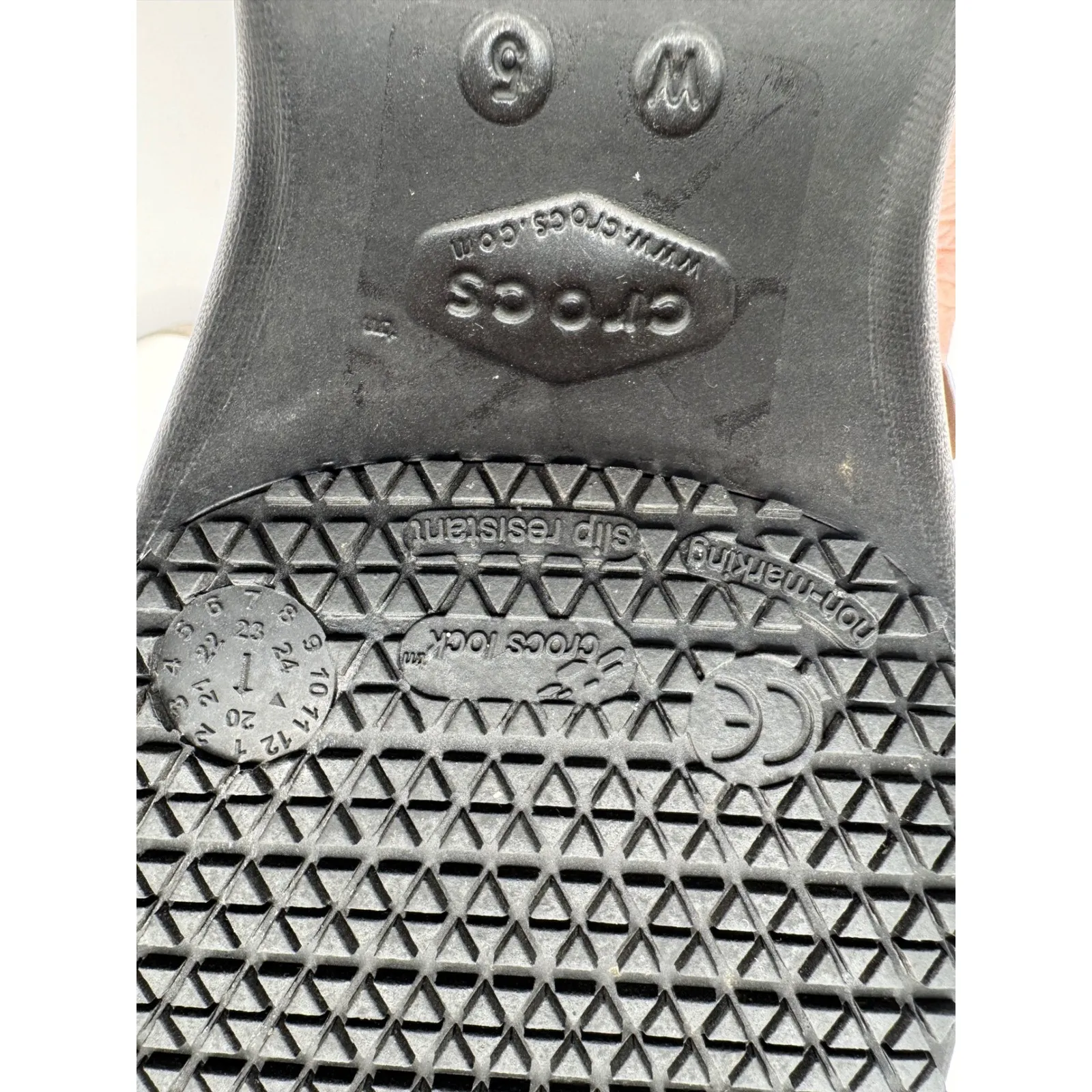 Crocs Shoes Women 5 Black Gray Leopard Neria Pro II LiteRide Work Clogs Non Slip - Image 11