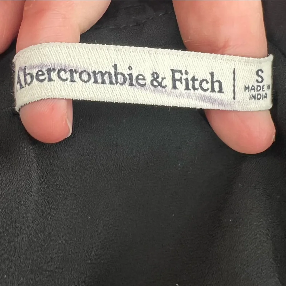 Abercrombie & fitch Cinched Neck Slip Midi Dress black sz S - Image 5