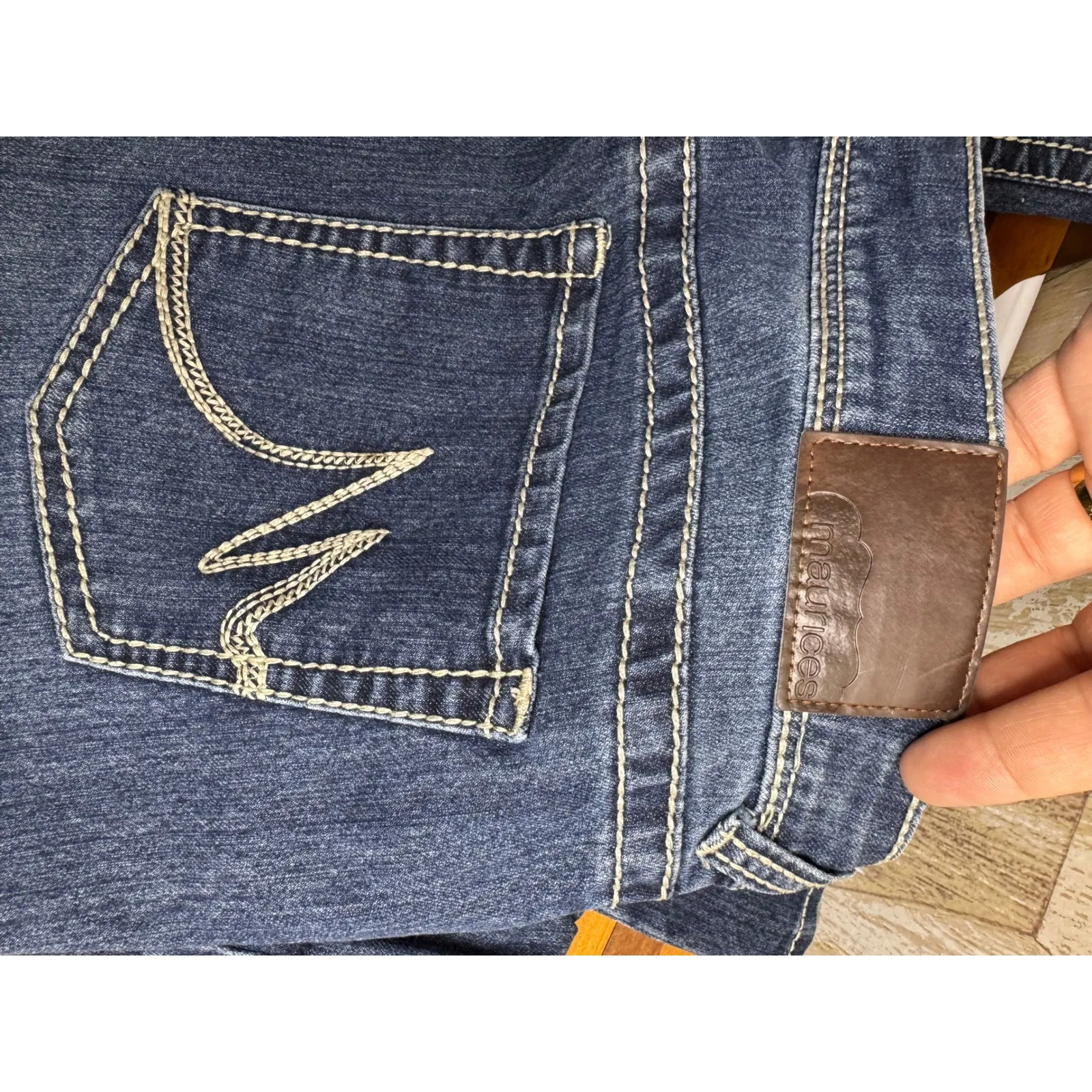 Maurices‎ Women's Size 13/14 REG Straight Leg Denim Jeans - Image 4