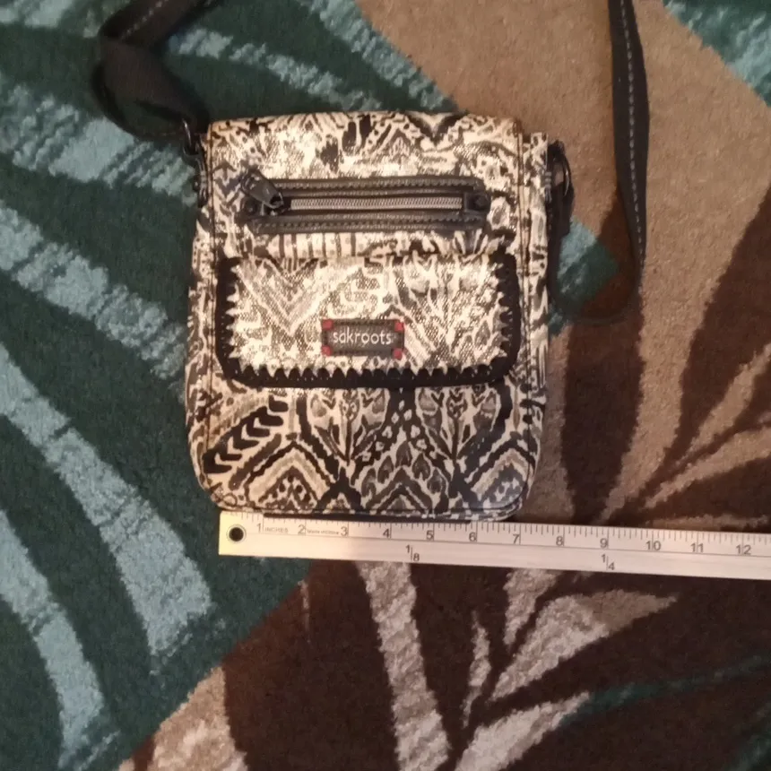 Sakroots Patterned Crossbody Bag Artist Circle Small Flap Boho Purse - Image 9