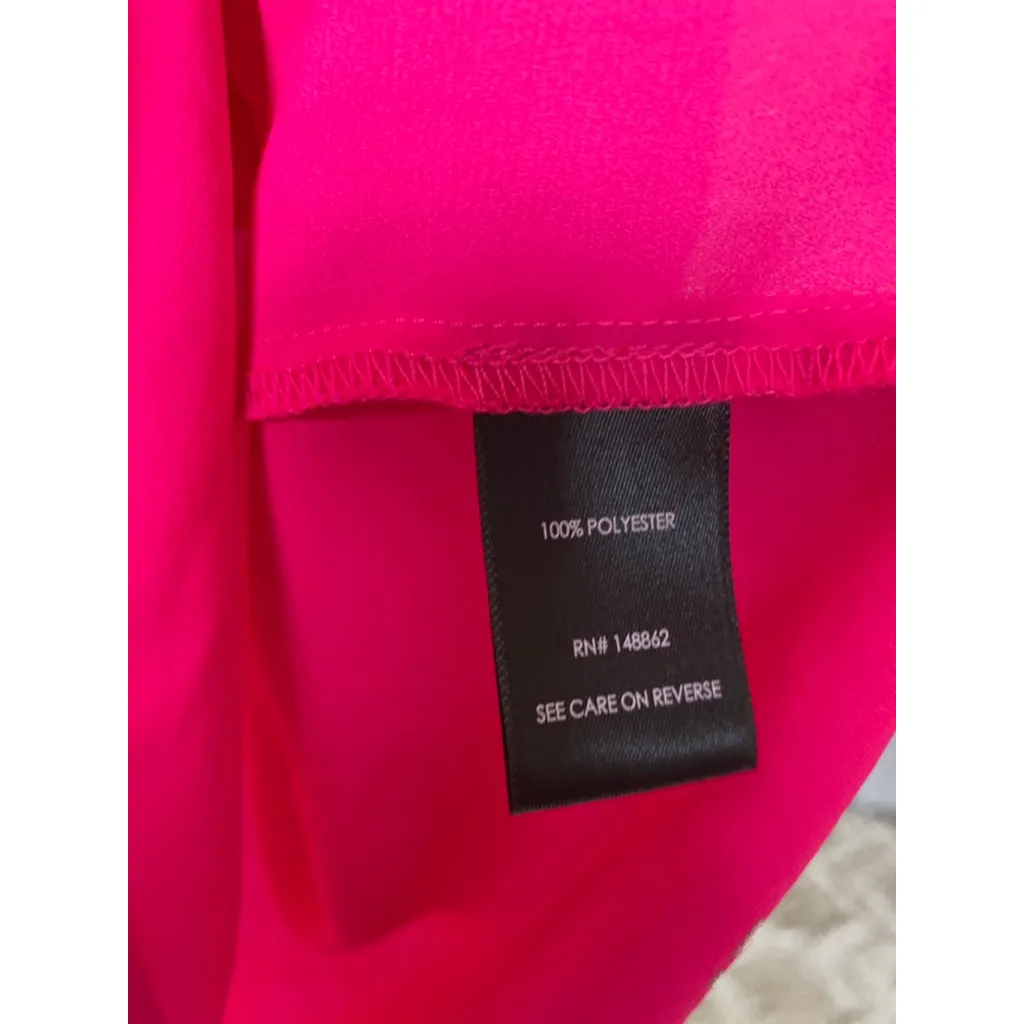 Torrid Blouse Hot Pink Blouse Bright Bold Barbie Brunch CEO Event Summer Date - Image 6