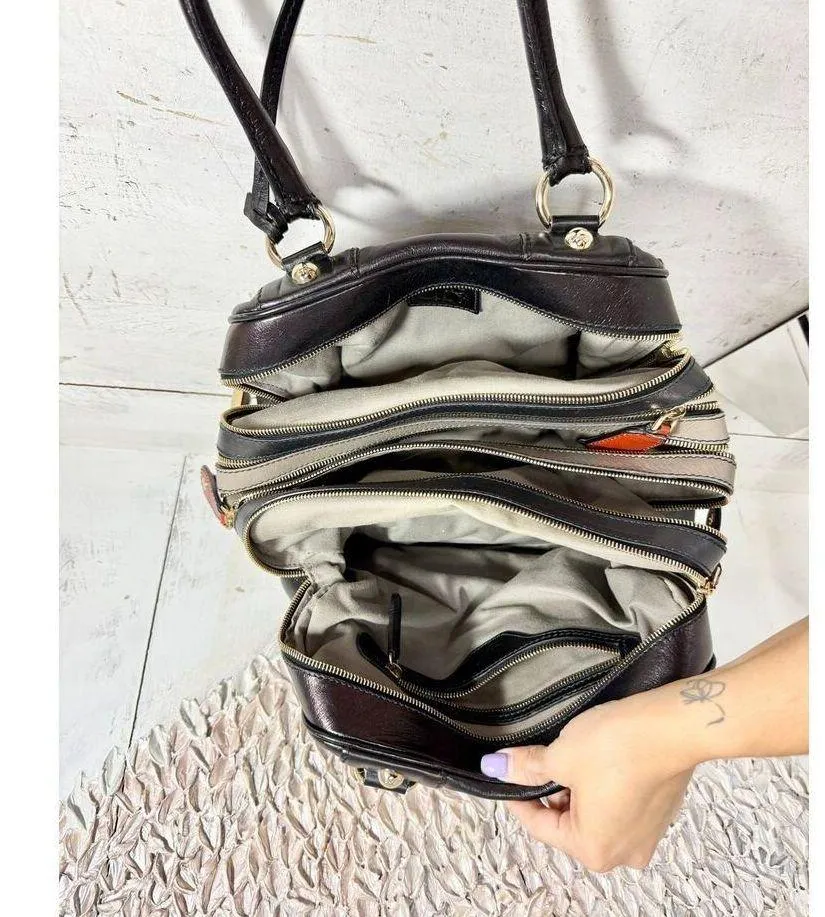 Dolce & Gabbana Lily Leather Office Work Shoulder Handbag Black - Image 5