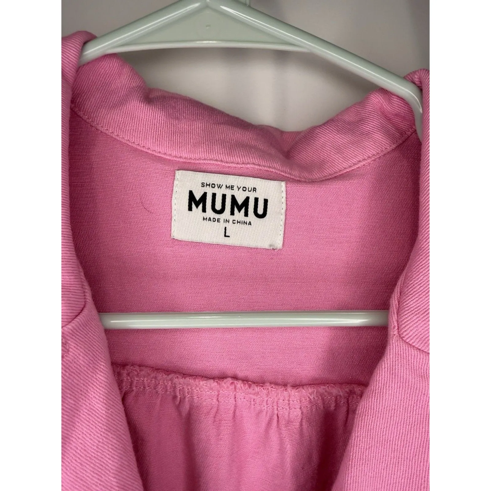Show Me Your Mumu Outlaw Romper Women’s Large Bubblegum Pink Belted Stretch - Image 4