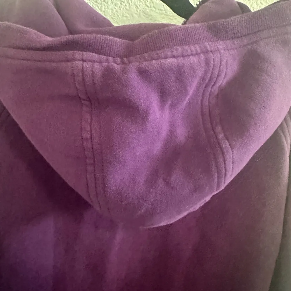 Lululemon Fleece Please Hoodie Zipped Sweatshirt Darkest Magenta Purple Size 4 - Image 11