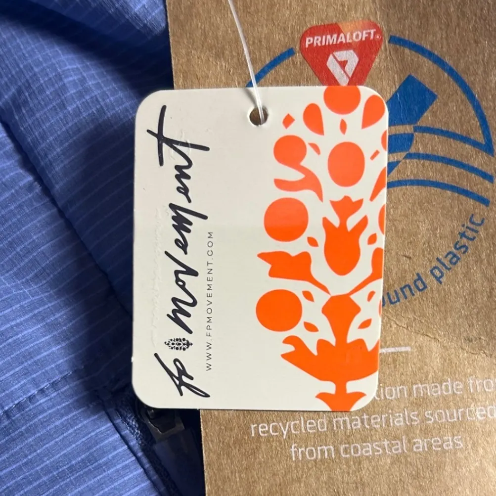 Free People Movement Gathering Storm Run Puffer Jacket Coat Blueberry Women's Sm - Image 10