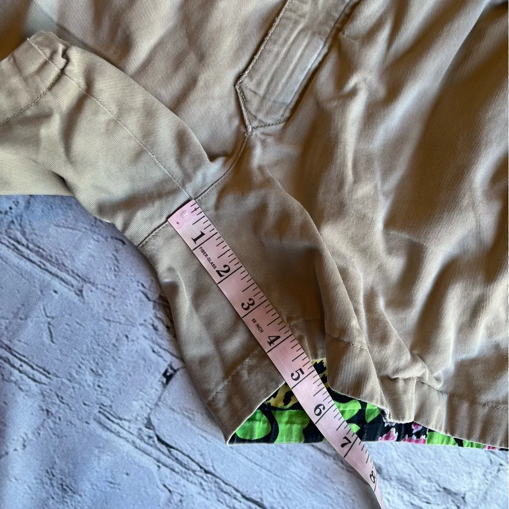 Chubbies Reversible Chino Shorts Womens Small Animal Print/Tan Preppy Fun - Image 7