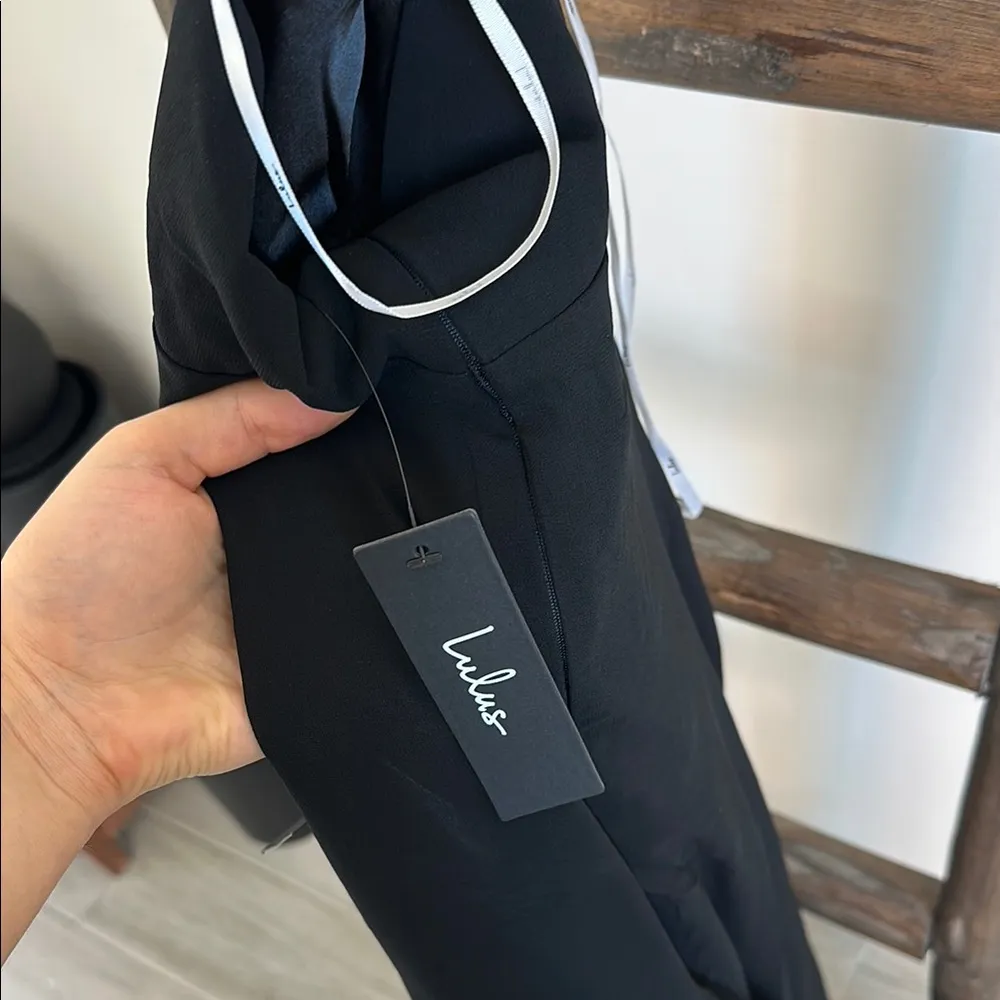 NWT Dreamy Romance Black Backless Maxi Dress Lulus XS - Image 7