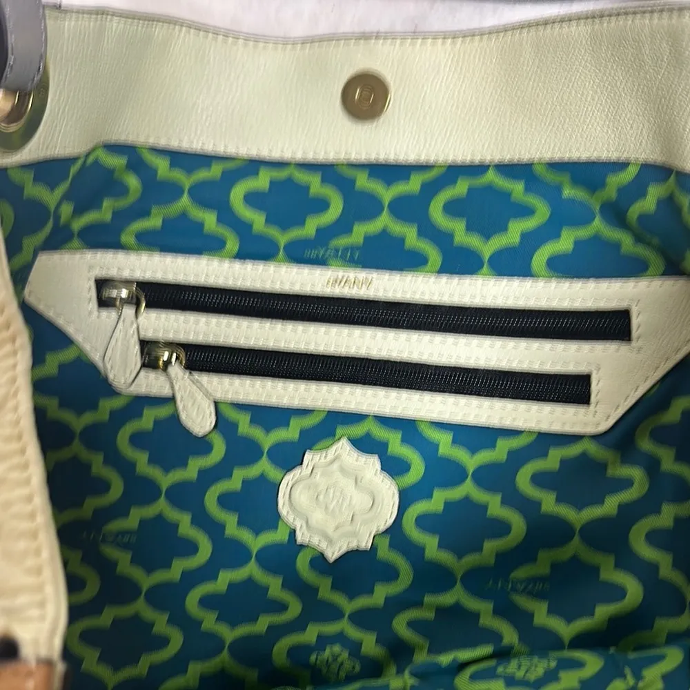 orYANY Cream and Tan Tote Bag with Elegant Design - Image 7