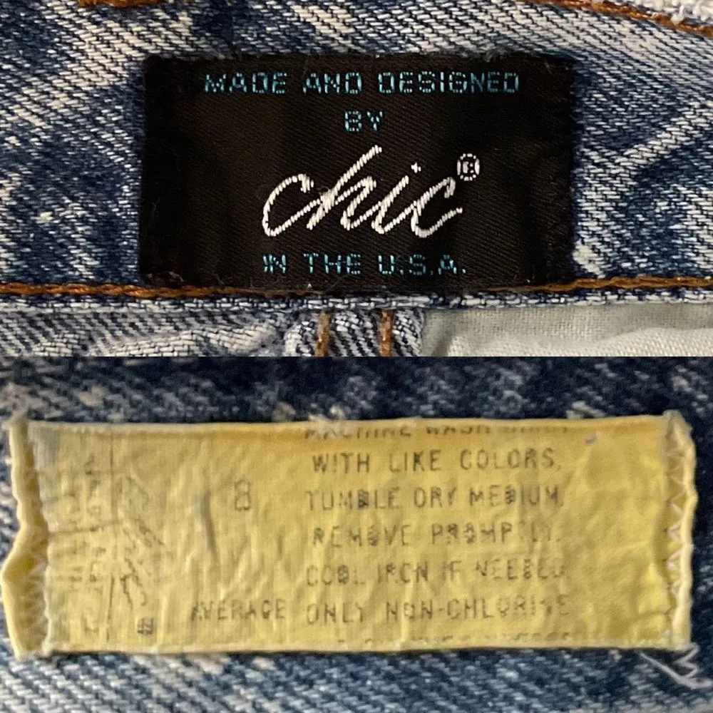 Chic Vintage Acid Wash High Rise Cutoff Denim Jean Shorts 8 - Image 4