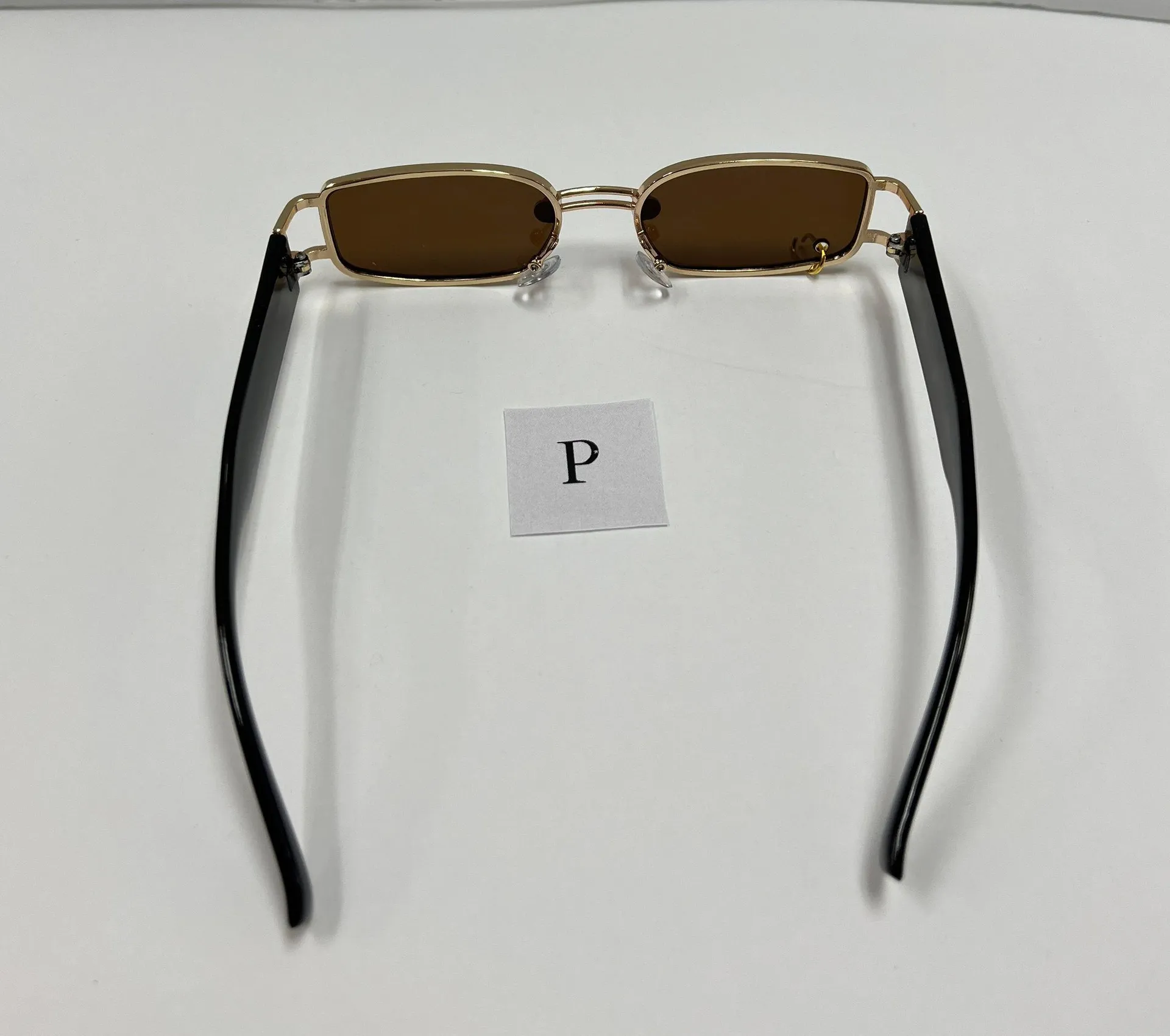 90s Square Brown Sunglasses / Small Brown Sunglasses - Image 4