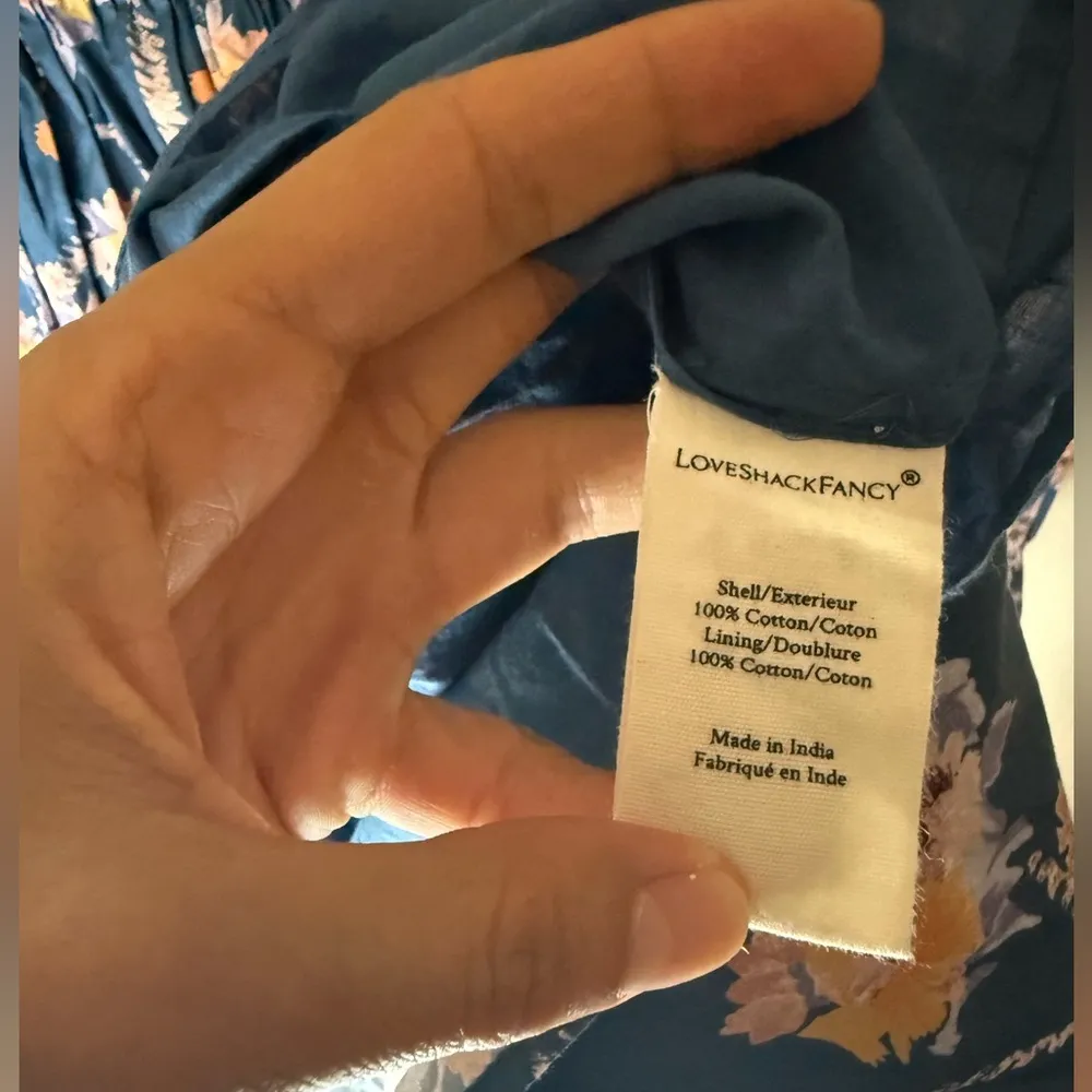 Love shack fancy Eaton Dress in Midnight Blush - Image 4