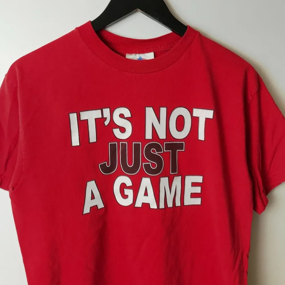 Vintage Y2K Ohio State Buckeyes Football T Shirt Red Medium M University Solid - Image 5