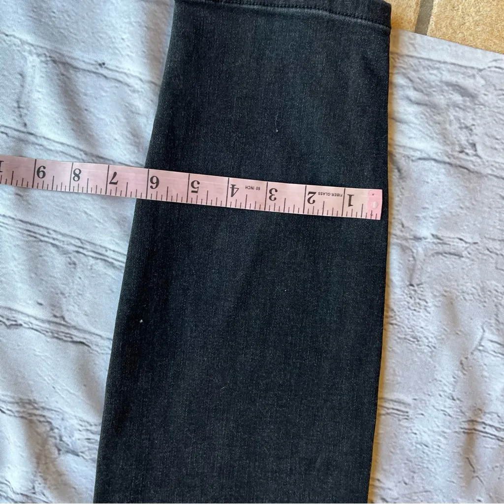 Pilcro High Rise Denim Legging Jeans Womens Size 32 Black Grunge Indie Emo Boho - Image 13