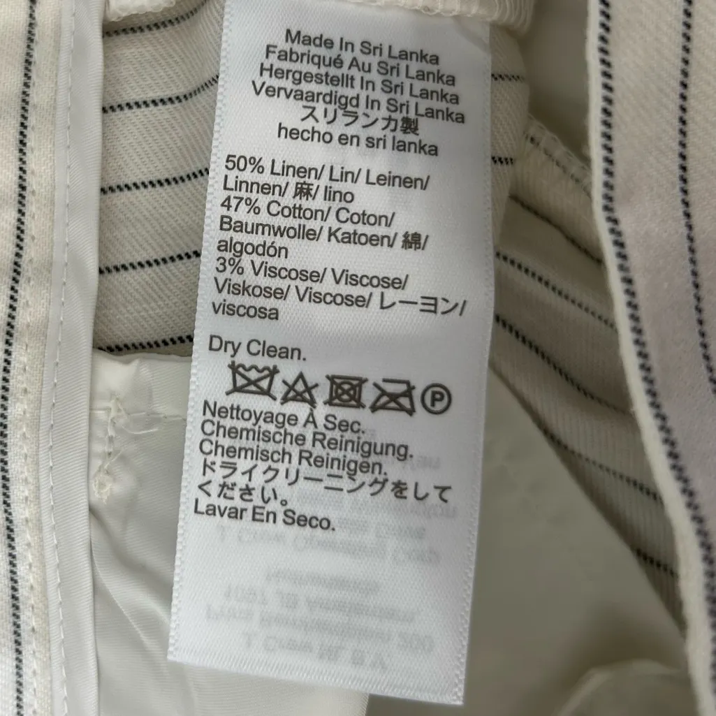 NWT Madewell The Petite Harlow Superwide-Leg Trouser in Linen-Cotton Blend 0P - Image 9