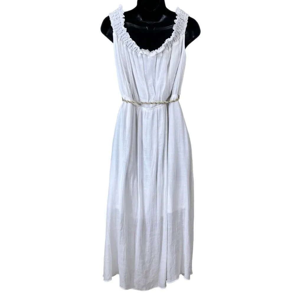 Thalia Sodi White Off The Shoulder Gauze Fit Flare Dress - Image 13