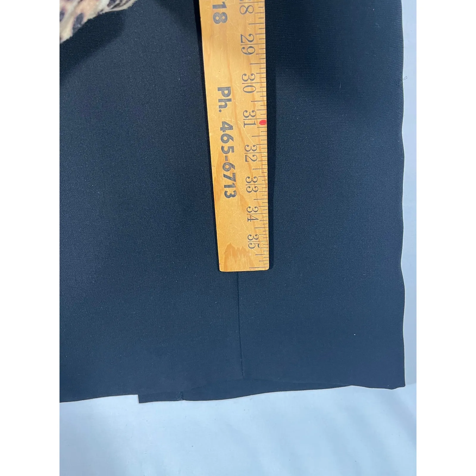 SANDRA DARREN Women Sheath Dress Scalloped Neckline Short Sleeve Black Size 10 - Image 4