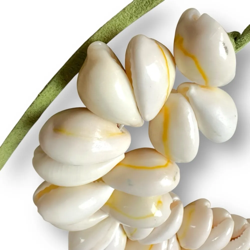 Free People Katie Leather Shell Choker NWT Layered Necklace Beach Bohemian Surf - Image 7