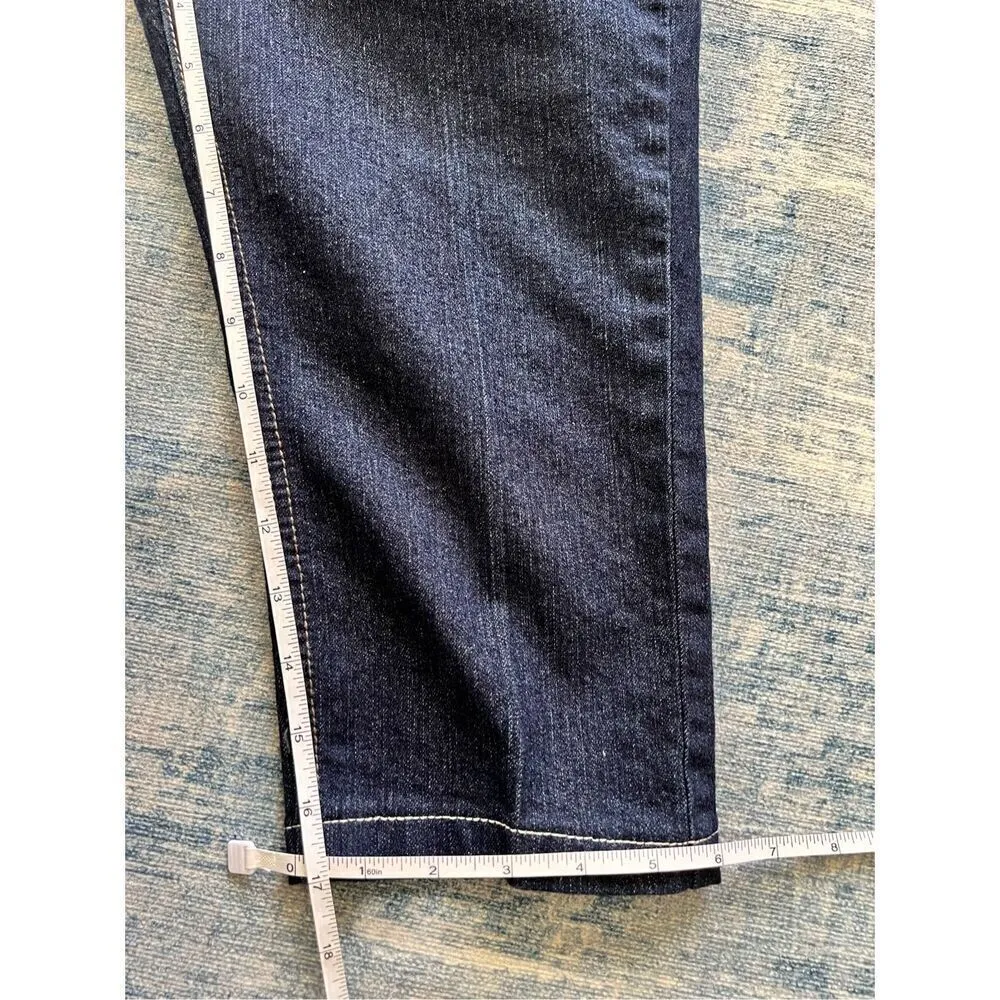 Rocawear Dark Wash Capri Cropped Jeans Juniors Size 7 - Image 5