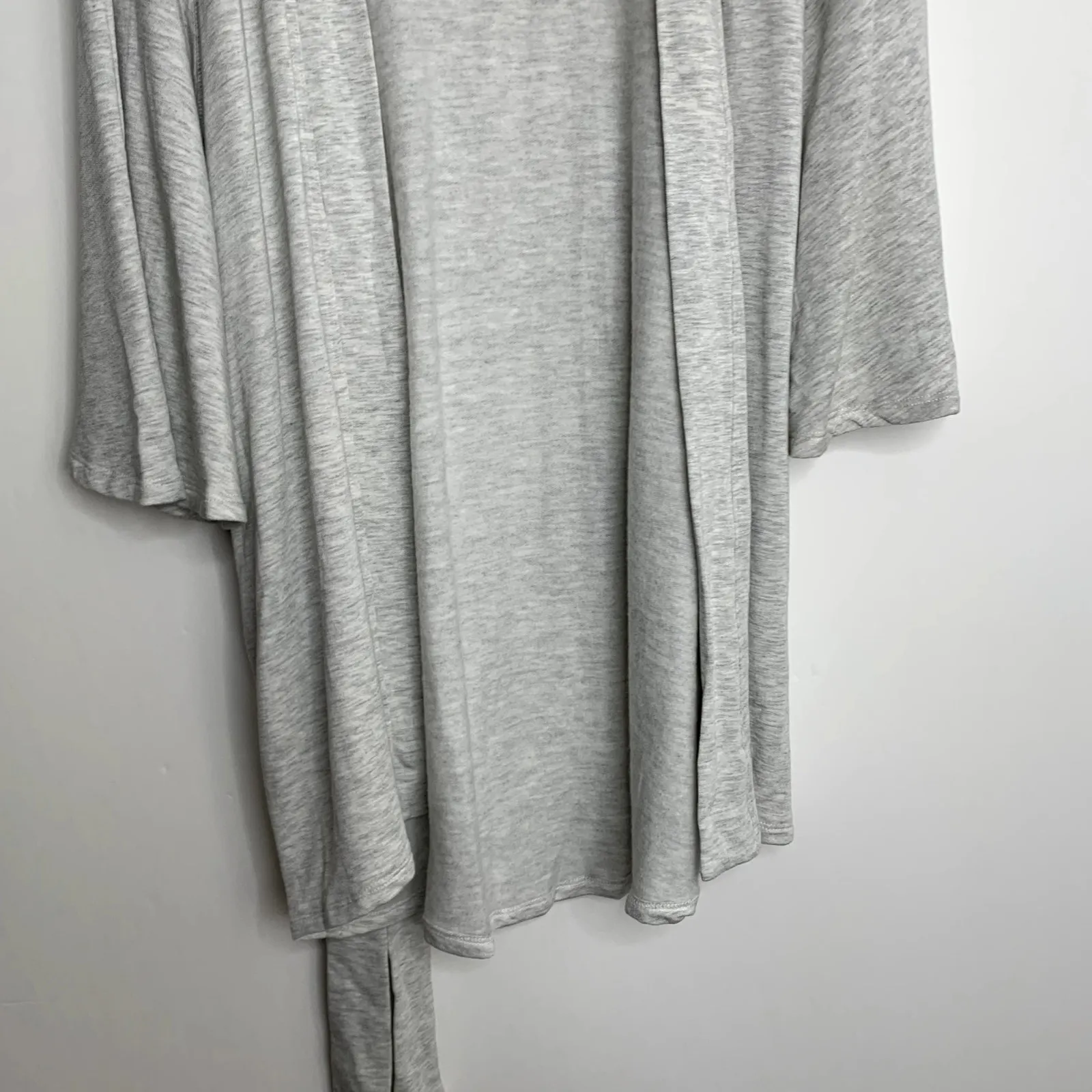 Naked Princess Ava Brushed Terry Short Robe Womens New Large Medium Grey Gray - Image 3