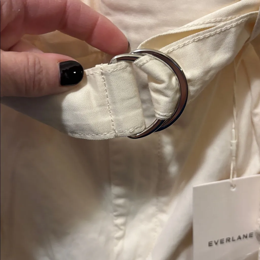 NWT Everlane Easy wide leg pant bone size 6 - Image 4