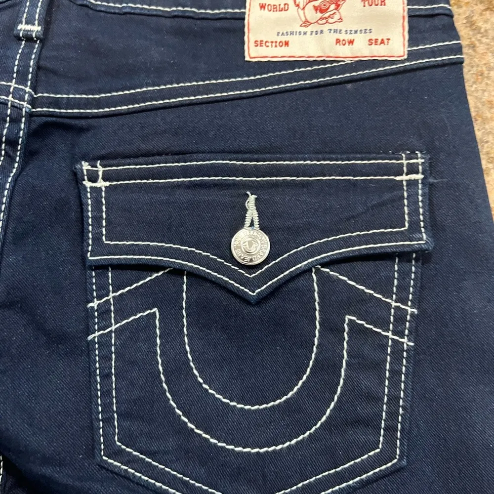 TRUE RELIGION VINTAGE BECCA BIG T FLAP BOOTCUT JEAN size 27 NWT - Image 12