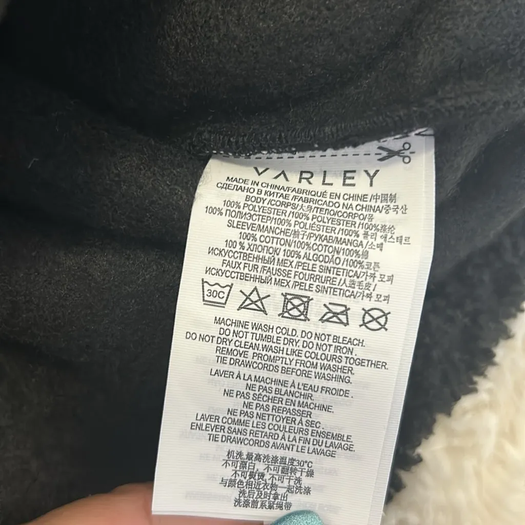 Varley Westwood Teddy Jacket Black - Image 7