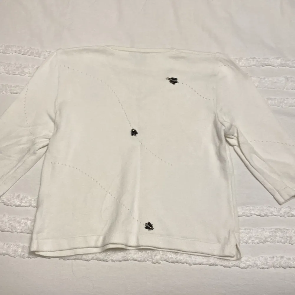 St. John Sport Butterfly Sweater White - Image 10