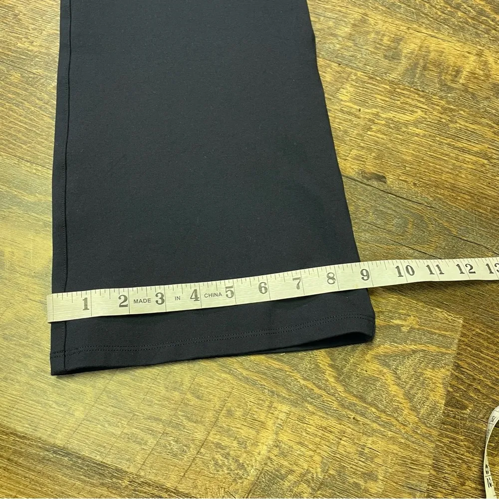 Quince Womens Ultra-Stretch Ponte Bootcut Pants Navy Blue Medium Crop Ankle - Image 10