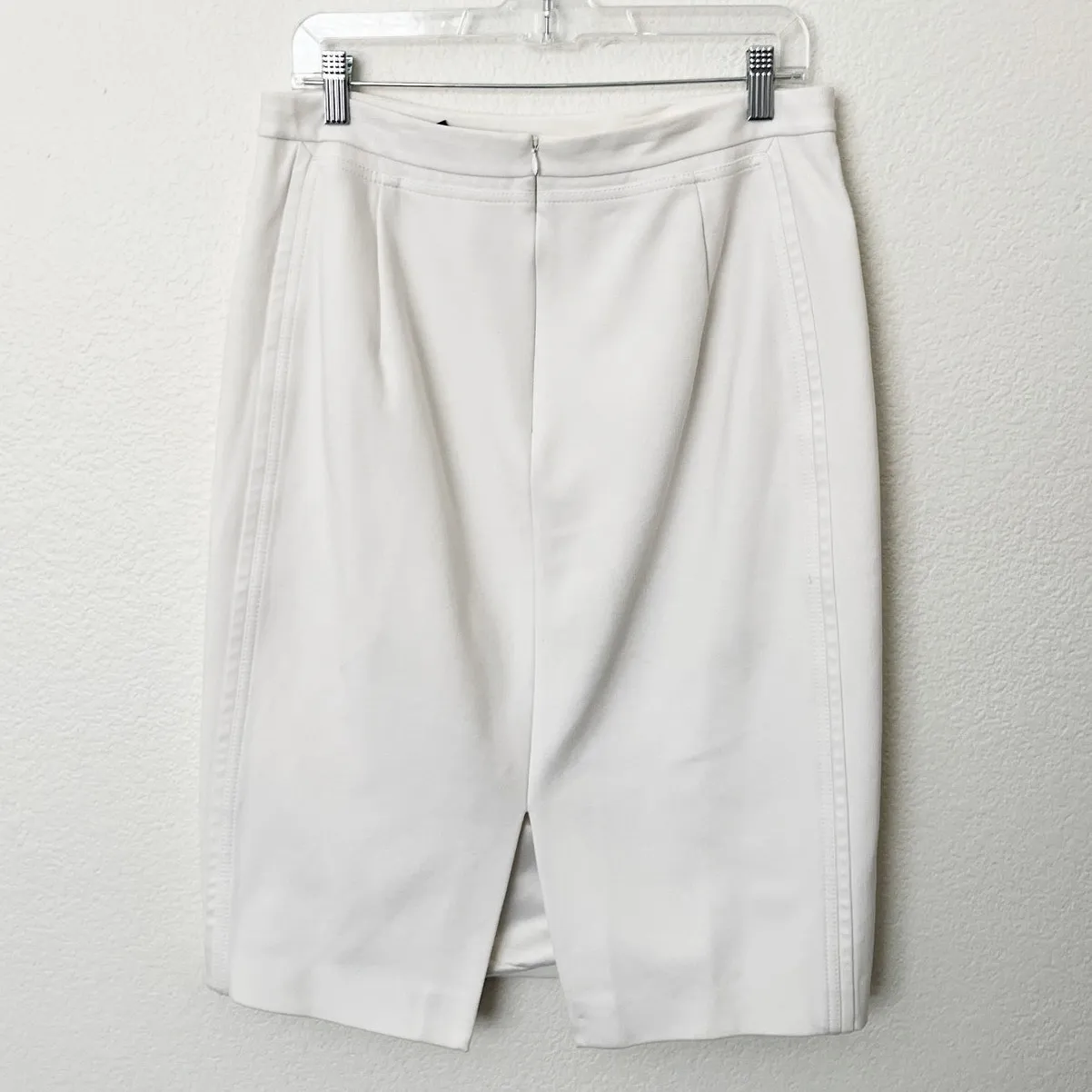[White House Black Market] Nautical White Sailor Button Midi Pencil Skirt Sz 12 - Image 2