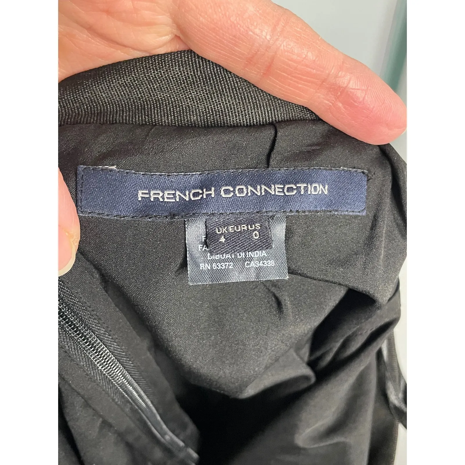 Black Tulle Embroidered Floral Midi Skirt Women's Size 0 - Image 10