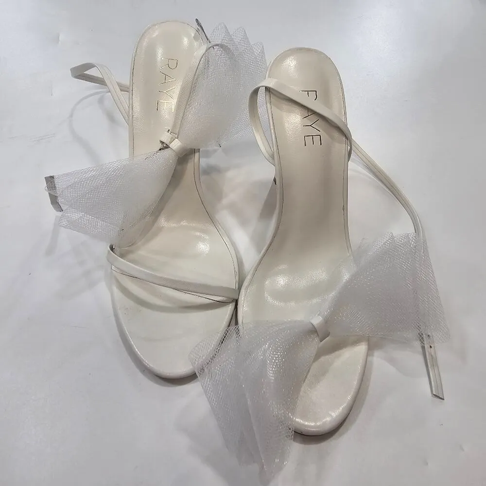 RAYE Bubbly Heel in Ivory Size 8 - Image 3