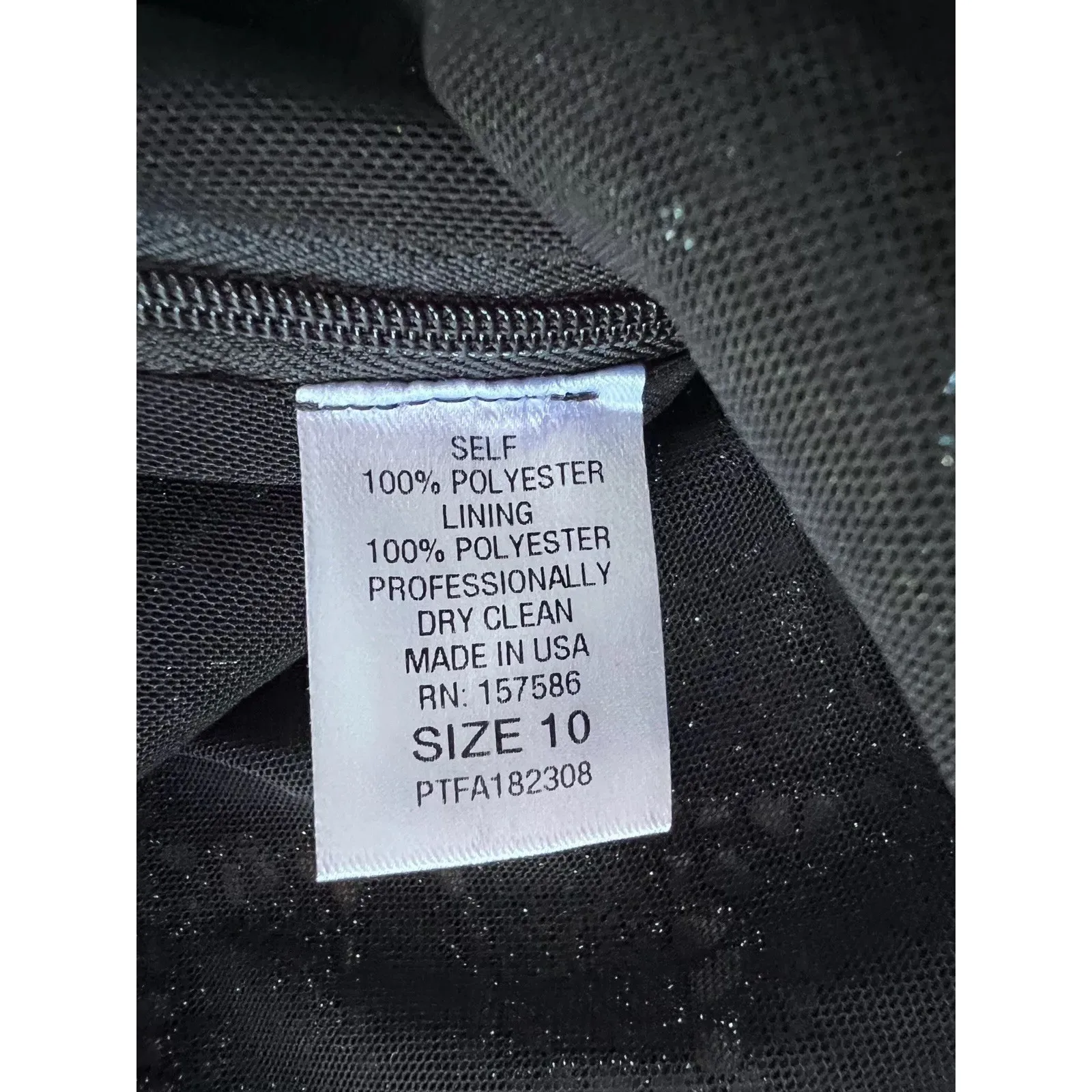 Cureté Black Lace Overlay Pants Womens Size 10 Sheer Straight Evening Gothic USA - Image 12