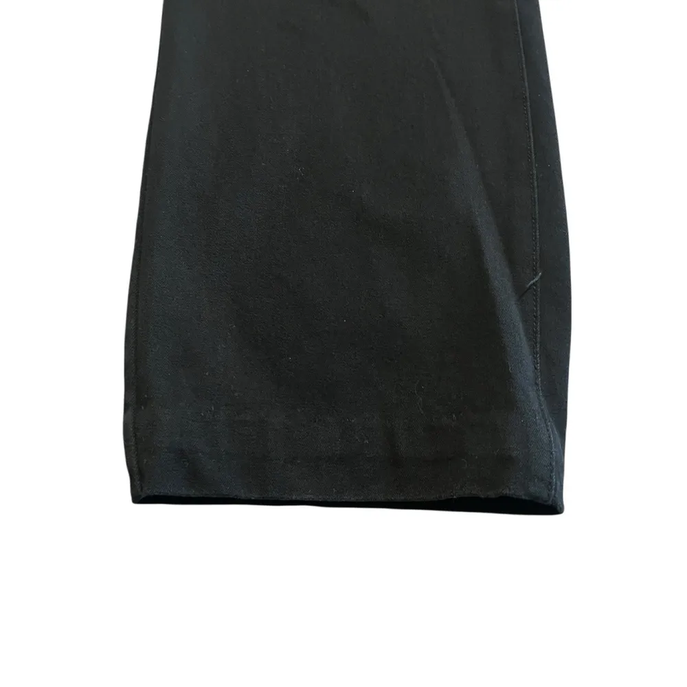 Chaps Pants Womens Size 14 Black Flex Waist Stretch Tapered Leg Trousers - Image 4