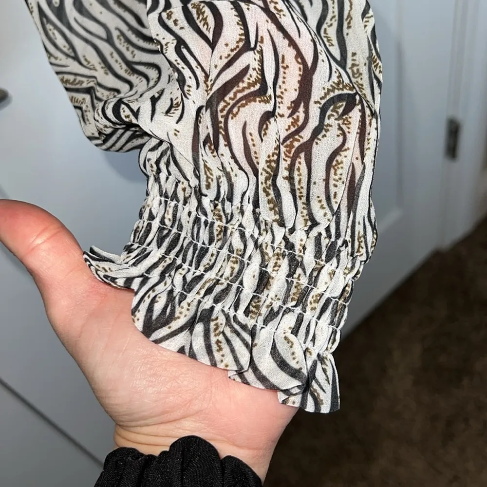 One Teaspoon NWT  Zebra Bardot Cross Over Top - Image 7