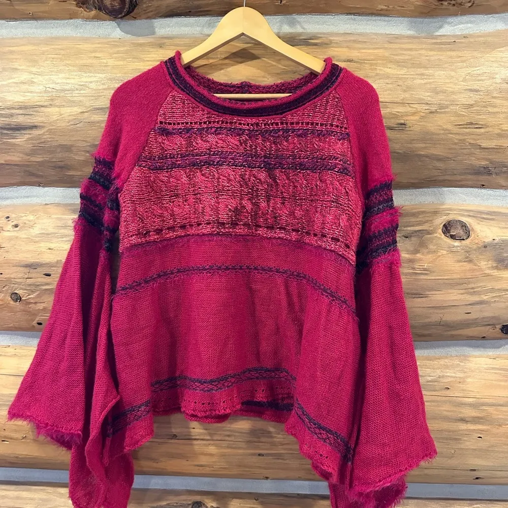 Free People Craft Time Bell Sleeve Sweater - Image 2
