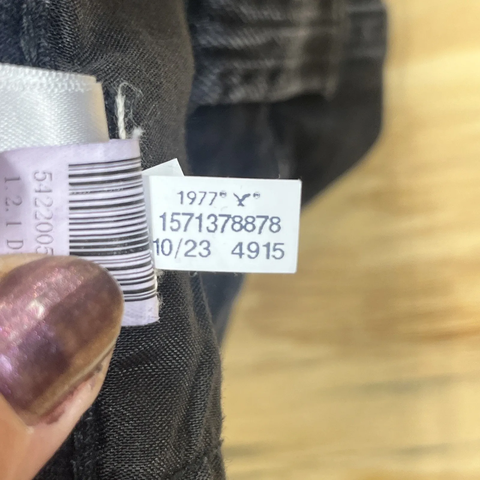 American Eagle Jeans Womens 2 Black Super High Rise Baggy Wide Leg Skater Grunge - Image 11