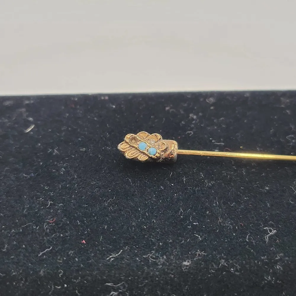 Vintage Coat Pins Lot of 3 Angel Cherub Cupid and FloralGold Tone Rhinestones - Image 9